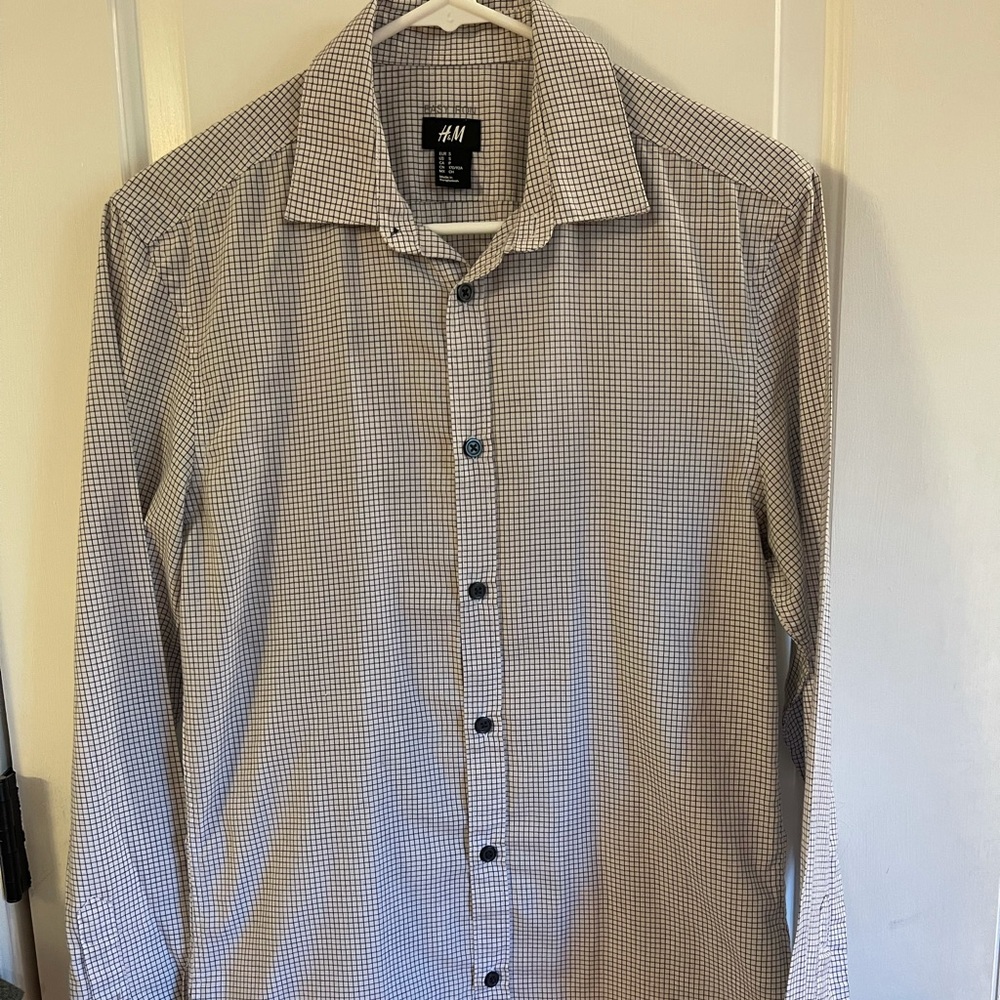 H&M Slim Fit Easy Iron Shirt